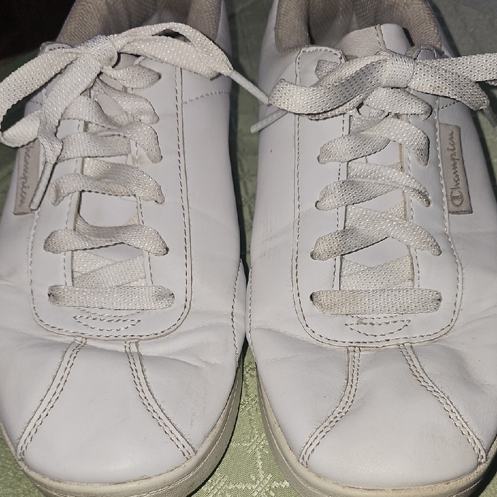 Champion Women's White Classic Casual Lace-Up Sneakers Size 8